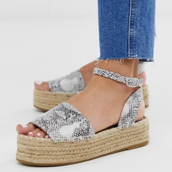 ASOS Shoes - HP✨South Beach Exclusive snake platform espadrille